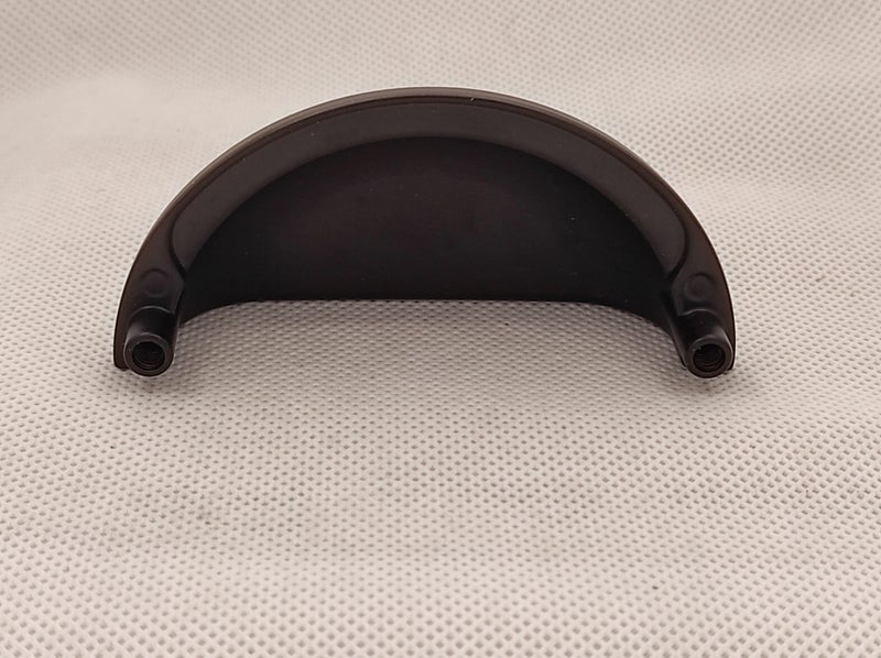 Half Round Shell Cup Pull Handle - Black Carousel 2