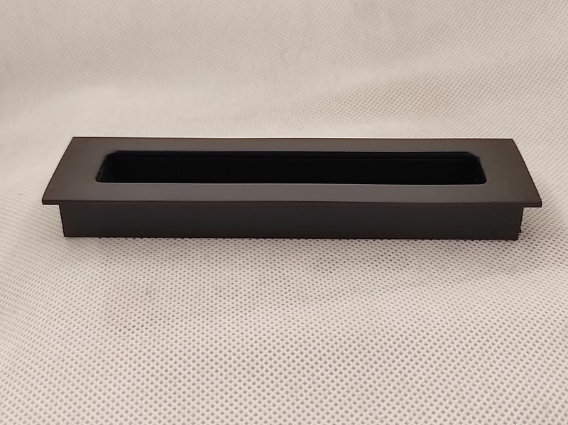 Flush Pull Rectangular Black Medium 142mm Carousel 2