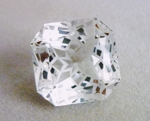 23.77CT RARE UNHEATED EXCELLENT CUSTOM CUT 100% NATURAL COLOURLESS WHITE TOPAZ Carousel 1