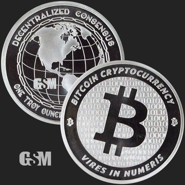 Silver .999 Pure 1oz Bitcoin Carousel 1