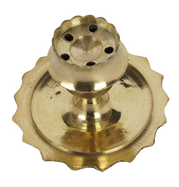 IBA Indianbeautifulart Brass 4 Incense Stick Burner Holder For Pooja Aarti Home Carousel 2