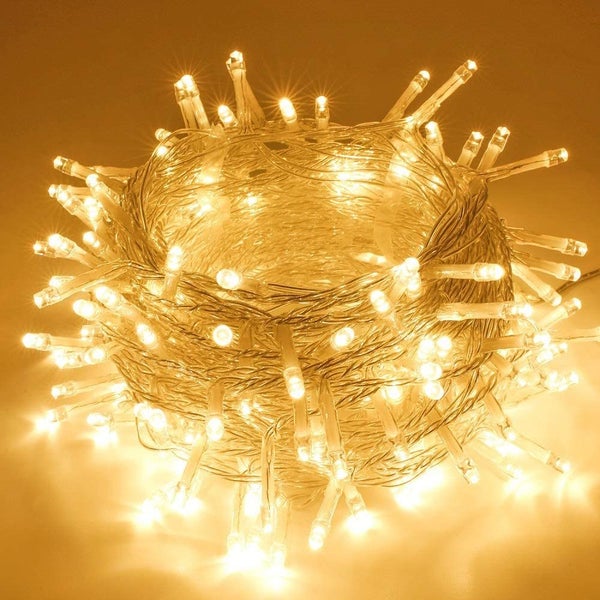 10m 100LED Connectable Plug In Indoor String Fairy Lights - Warm White Carousel 2