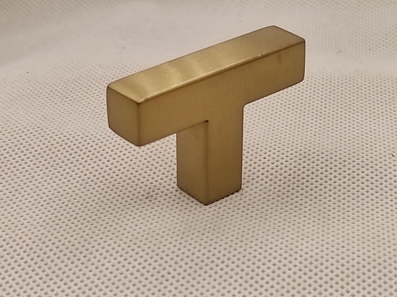 Square Brushed Brass Cabinet Door and Drawer Bar Handles Carousel 2