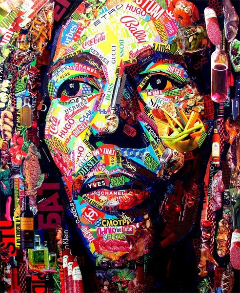 Free Shipping: Banksy Canvas Wall Art - Uncle Bob Carousel 1