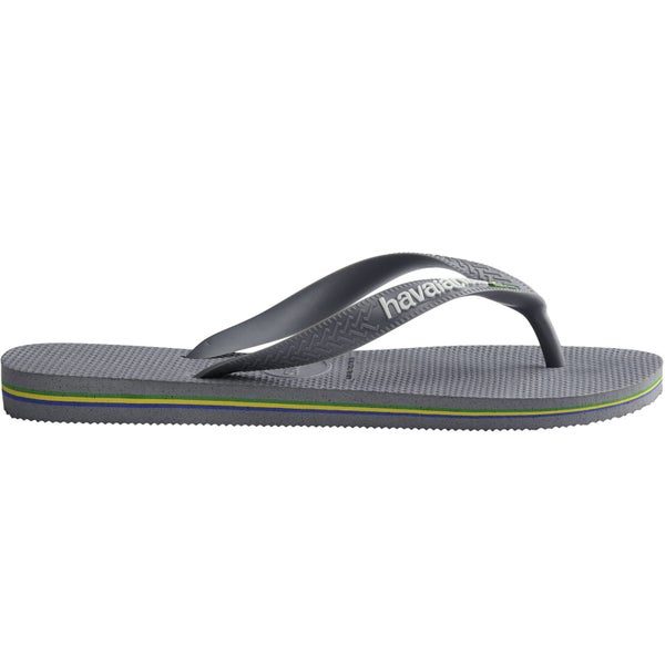 Havaianas Mens Brasil Logo Summer Beach Pool Sandals Thongs Flip Flops Carousel 2