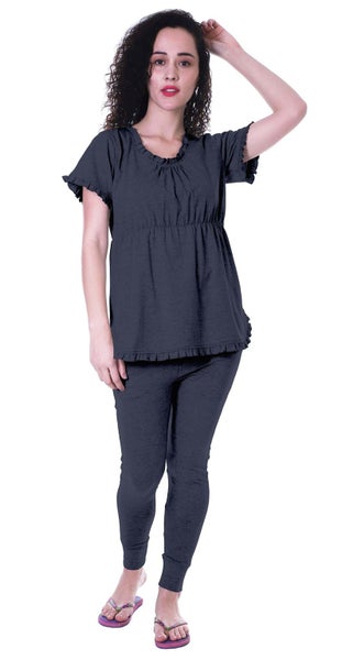 Moomaya Womens Nightwear Set Pyjama Cotton Sleepwear 2 Pcs Carousel 1