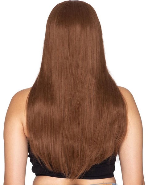Deluxe Straight Long Brown Wig Carousel 2