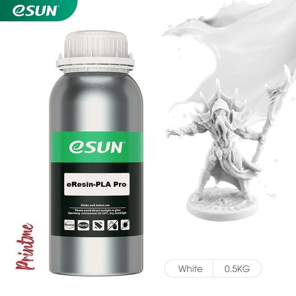 eSUN 'WHITE' PLA PRO PLANT BASED LCD RESIN 500G, NEW TO NZ Carousel 1