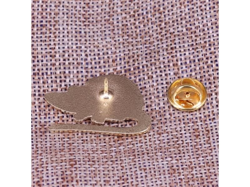 Black Mouse Enamel Pin Hooded Rat Brooch Cute Pet Badge Funny Animal Jewelry Carousel 2