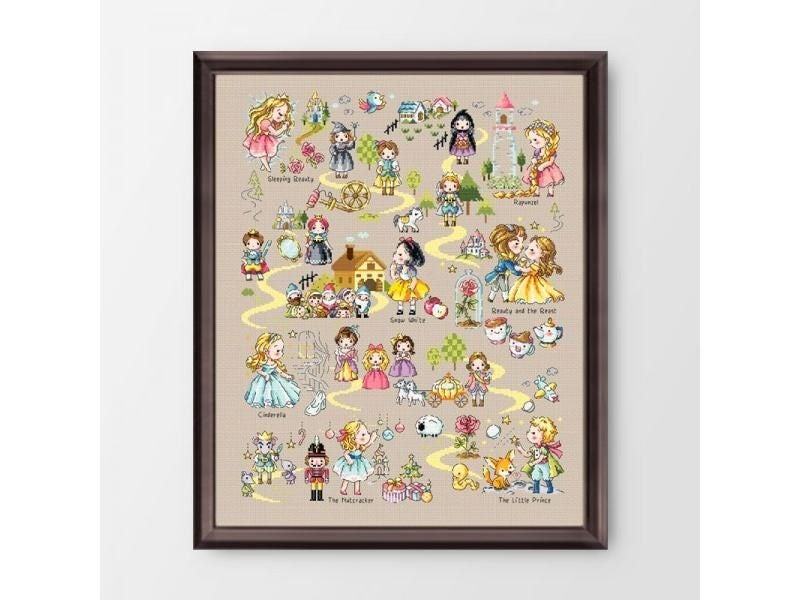 G131 Stich Cross Stitch Kits Craft Packages Cotton Fabric Floss Counted New Carousel 2