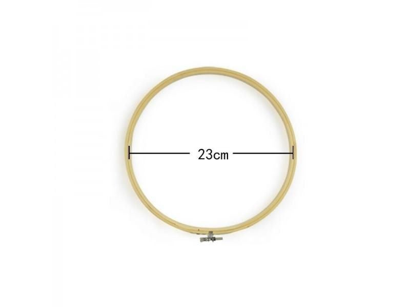 7 Size 10-26CM Bamboo Frame Embroidery Hoop Ring DIY Needlework Craft Cross Carousel 1