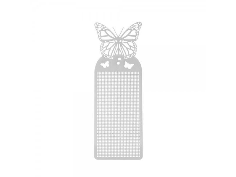 1pc Butterfly Owl Cross Stitch Bookmark Metal Silver Golden Needlework Carousel 1