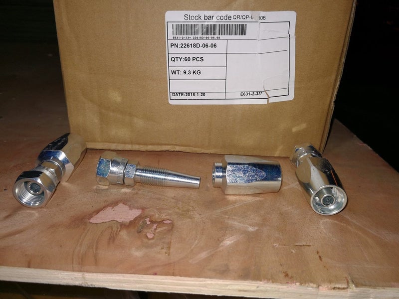 Reusable hydraulic hose Fittings BSP Female straight from 1/4'' to 1/2'' Carousel 2