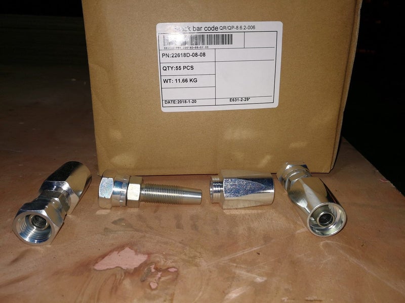 Reusable hydraulic hose Fittings BSP Female straight from 1/4'' to 1/2'' Carousel 1