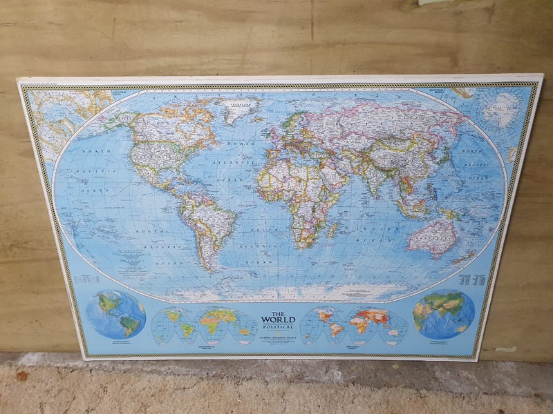 The World Political Wall Map Carousel 1