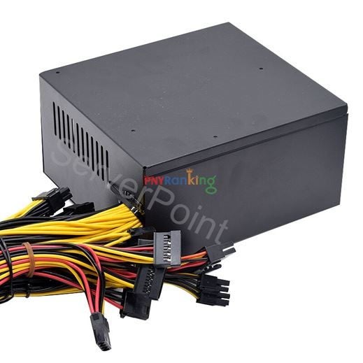 ATX PC 2000W Power Supply 8 Graphics Card Ethereum ETH BTC Mining Antminer PSU Carousel 1
