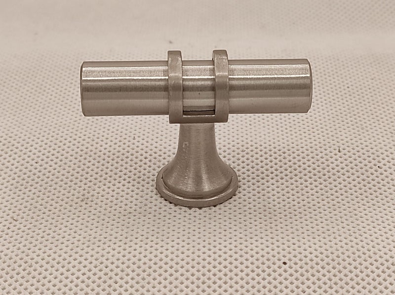 TBar Circular Cabinet Door and Drawer Handles 50mm Brushed Nickel Carousel 2