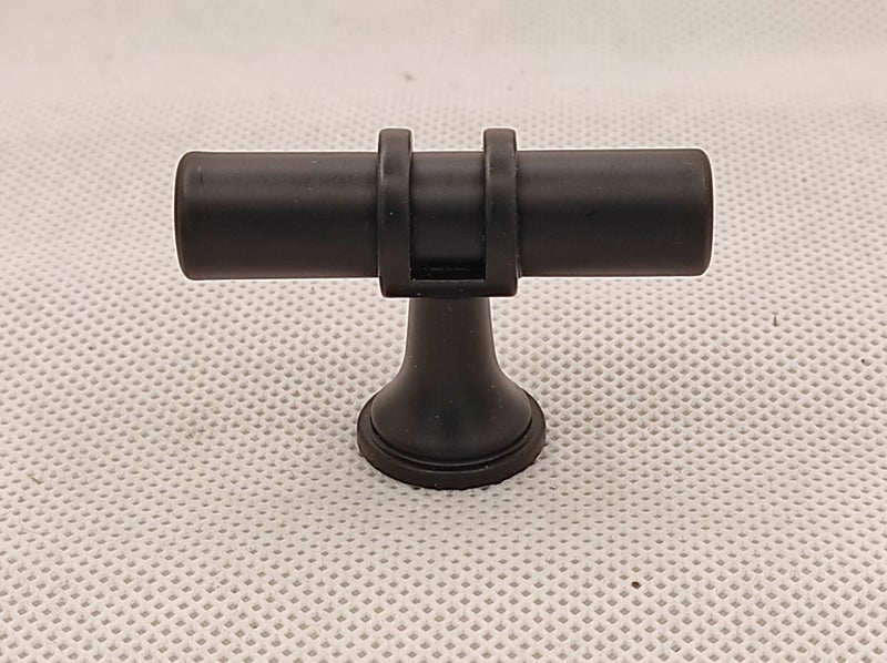 TBar Circular Cabinet Door and Drawer Handles 50mm Black Carousel 2