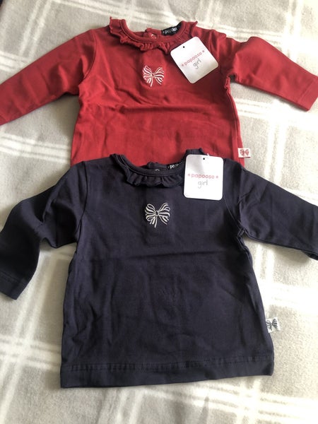 Papoose baby girl long sleeve shirt Carousel 1