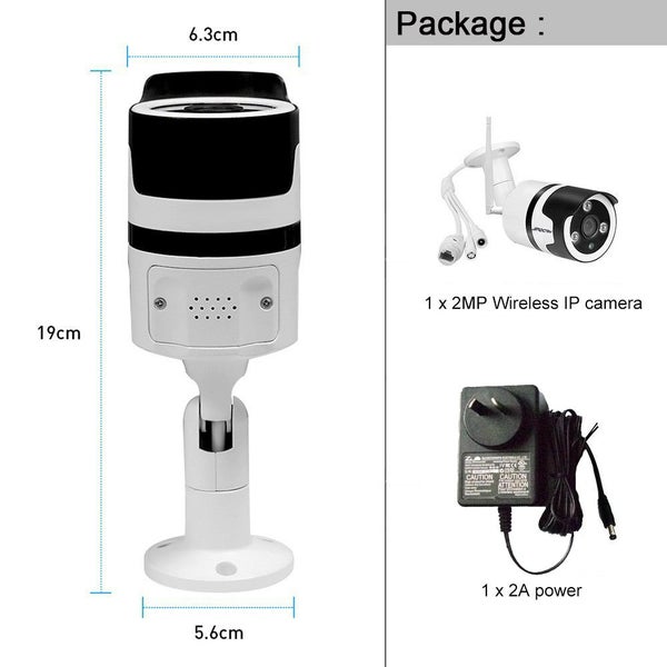 Saqicam 2MP Wifi IP Camera HD Outdoor Weatherproof Video Surveillance Camera Carousel 9