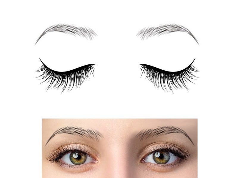 40Pairs 4 Styles Eyebrow Tattoos Stickers Transfers Grooming Shaping Stickers Carousel 6