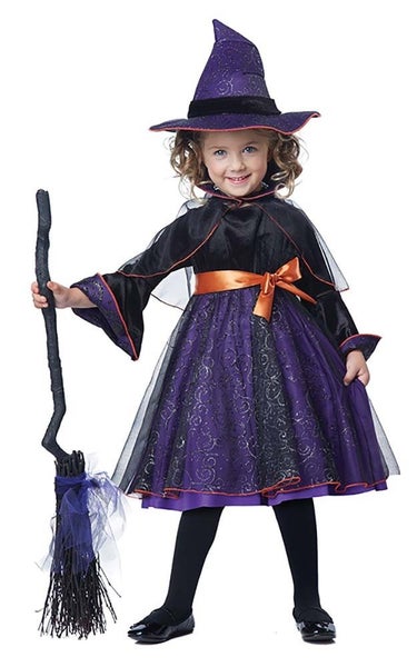 HOCUS POCUS WITCH GIRLS CHILD TODDLER FANCY DRESS HALLOWEEN COSTUME Carousel 1