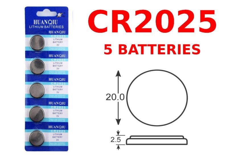 CR2025 Battery - 5 Batteries Carousel 1