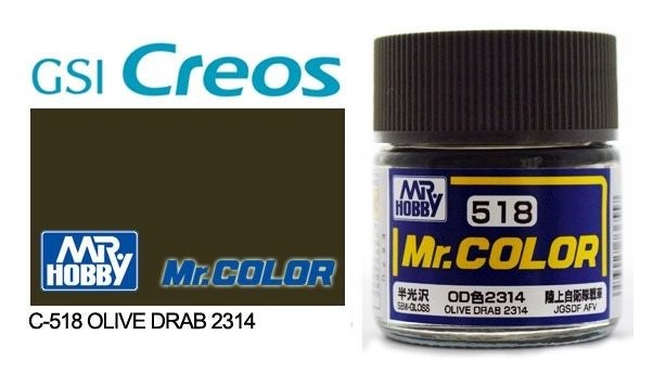 Gunze - C518 Mr Color Olive Drab 2314 Carousel 1