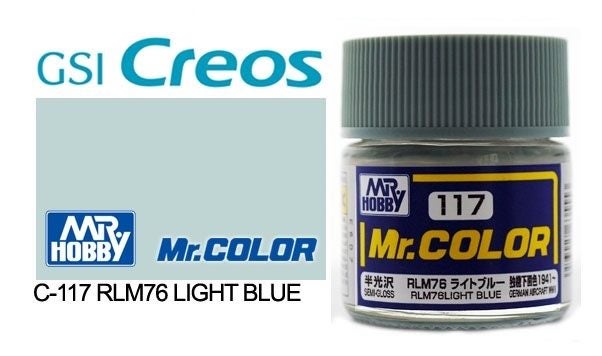 Gunze - C117 Mr Color Semi Gloss GLM76 Light Blue Carousel 1