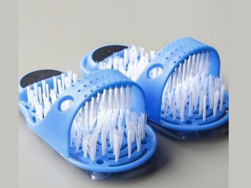 2 Bath Foot Cleaner Scrub Brush Exfoliating Feet Scrubber Spa Shower Gift Carousel 3