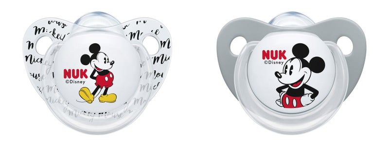Nuk Disney Mickey Boys Silicone Soother 0-6 Months 2pk Carousel 1