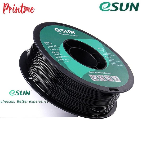 eSUN PETG SOLID BLACK 1.75mm 3D PRINTER FILAMENT 1kg/2.2lbs Carousel 2