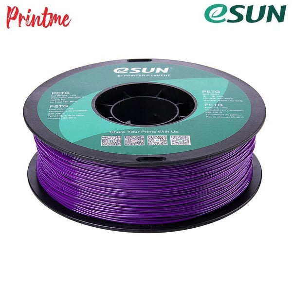 eSUN PETG SOLID PURPLE 1.75mm 3D PRINTER FILAMENT 1kg/2.2lbs Carousel 10