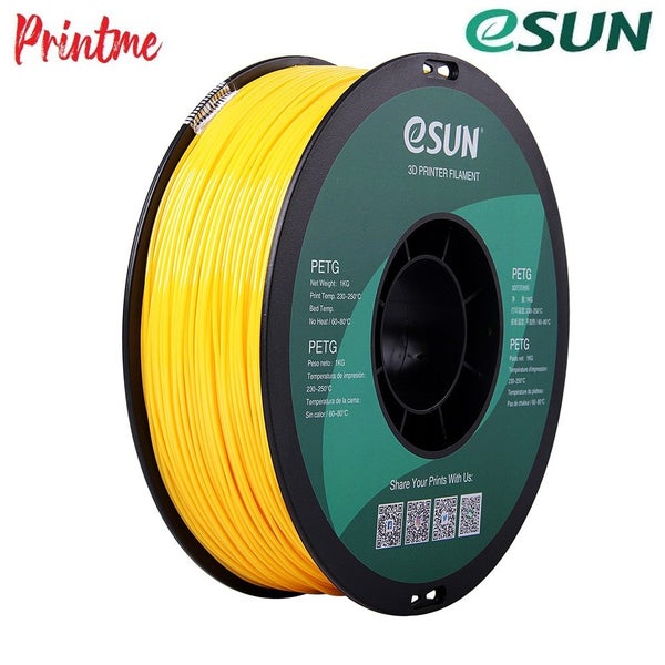 eSUN PETG SOLID YELLOW 1.75mm 3D PRINTER FILAMENT 1kg/2.2lbs Carousel 9
