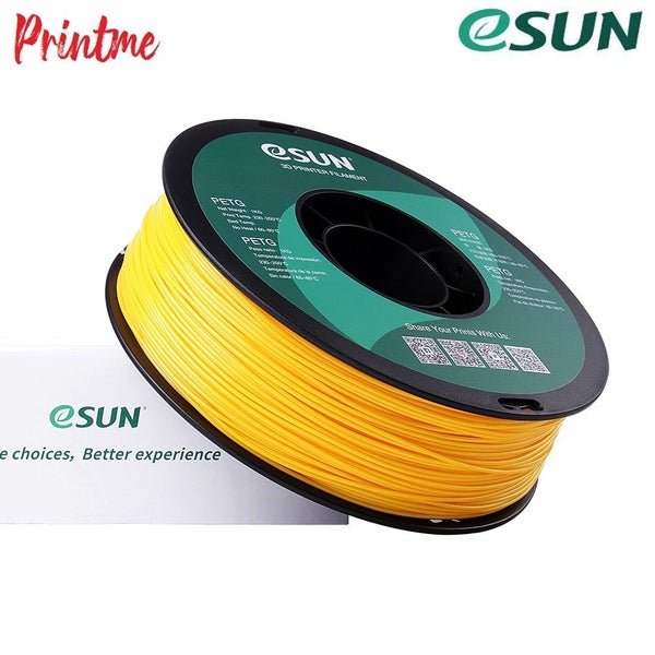 eSUN PETG SOLID YELLOW 1.75mm 3D PRINTER FILAMENT 1kg/2.2lbs Carousel 2