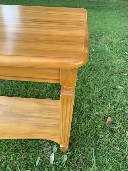 Beautiful solid rimu hall table-FULLY RESTORED Carousel 2