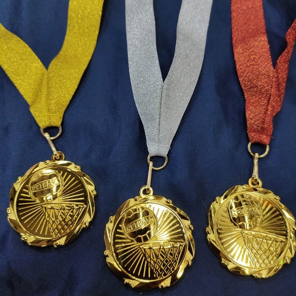 Netball medals, with ribbon and engraving Carousel 2