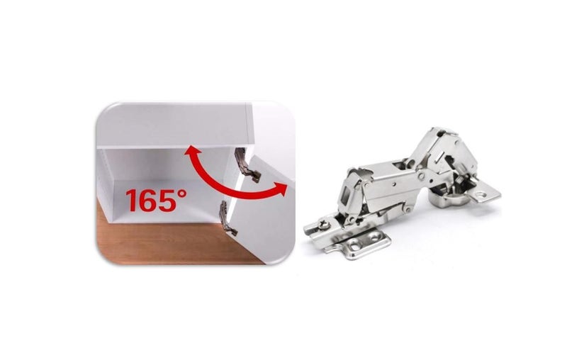 PTN 165 Degree Full Overlay Cabinet Hinges Stainless Overlay Opening Angle Carousel 1