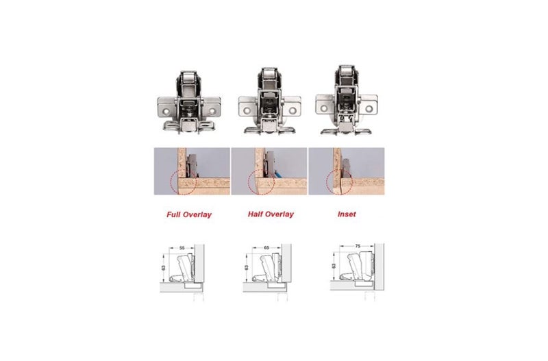 PTN 165 Degree Full Overlay Cabinet Hinges Stainless Overlay Opening Angle Carousel 5