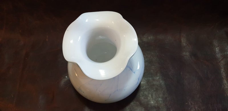 Vintage Handblown Milk Glass Vase Carousel 5