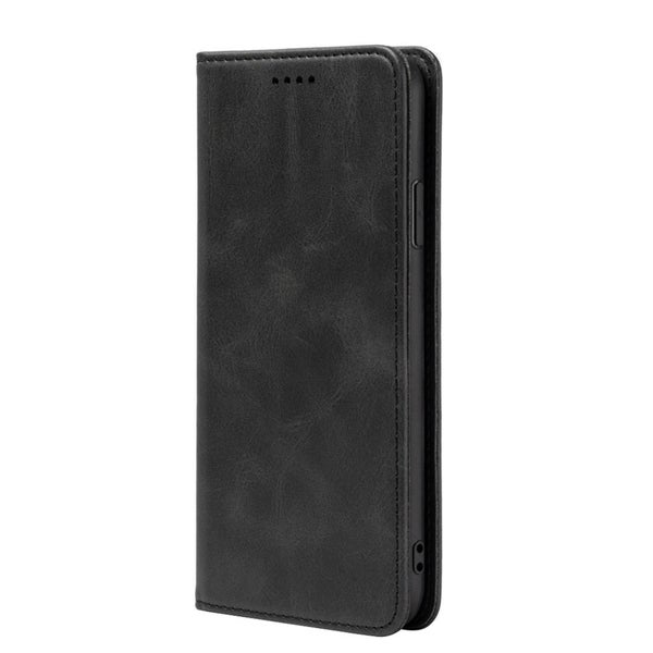 Iphone 17 PU leather slim flip case concealed magnet charcoal Carousel 2