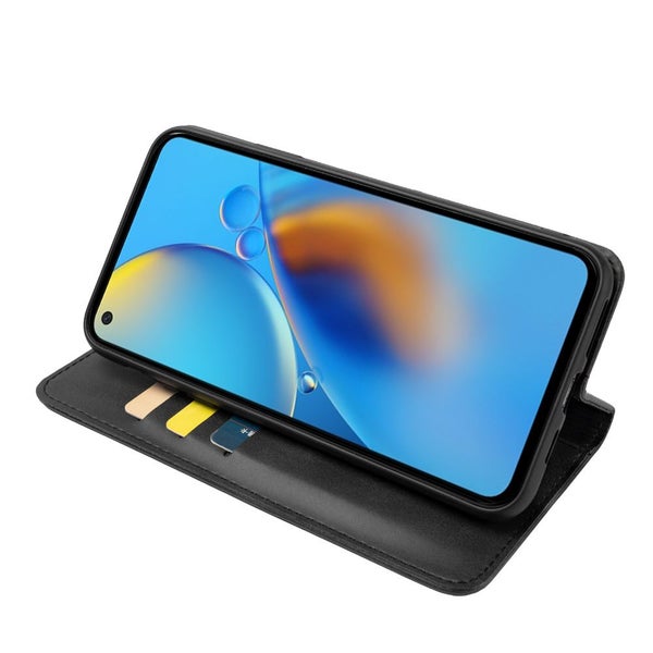 Iphone 17 PU leather slim flip case concealed magnet charcoal Carousel 5