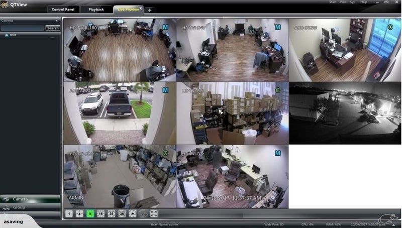 CCTV QSEE 8 Channel 1TB Full HD Surveillance System 1080p Bullet Dome Cameras Carousel 2