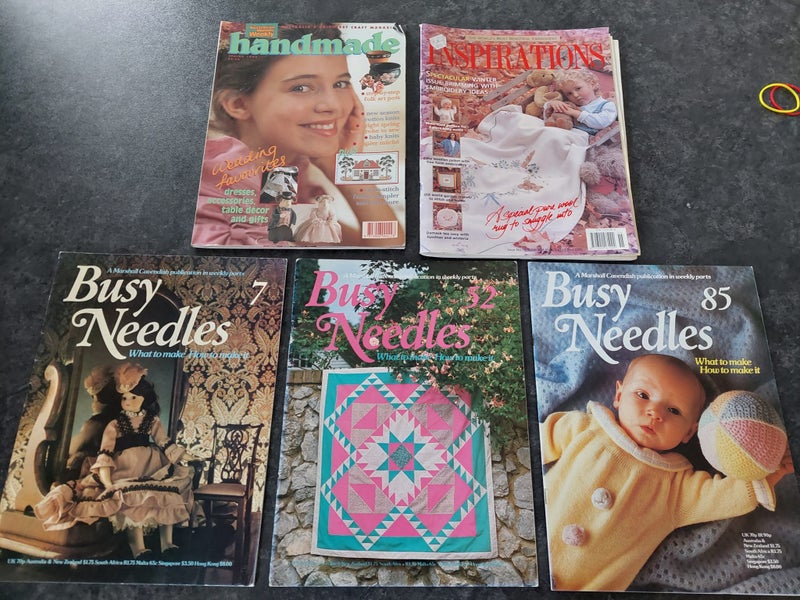 5 x Books / Magazines Embroidery and Craft Ideas and Patterns Carousel 1