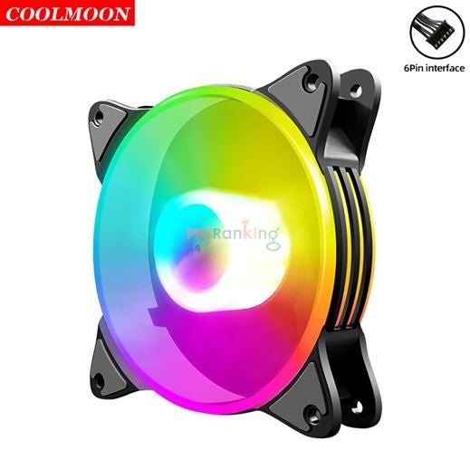 ARGB FAN COOLMOON MAGICMOON X PC 120mm Fan,12cm Cooling RGB Fan Carousel 1