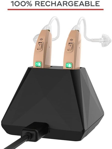 Hearing Aids Recharge, Rechargeable BTE Air Conduction Hearing Aid (Both Ears) Carousel 2