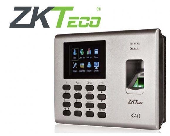 Fingerprint Time Attendance Payroll Brand Zkteco Model K40 Carousel 1
