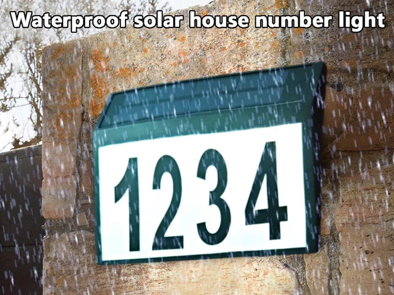 Doorplate Solar House Numbers Local NZ Clearance Carousel 2
