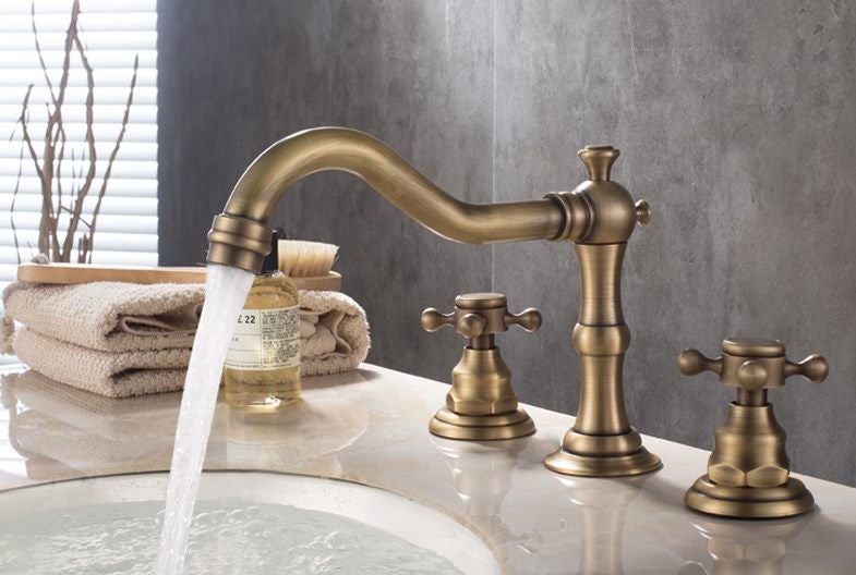 Retro Mixer Tap,Bathroom Faucet Kitchen Tap Mixers Taps Deck Mounted Taps Carousel 1