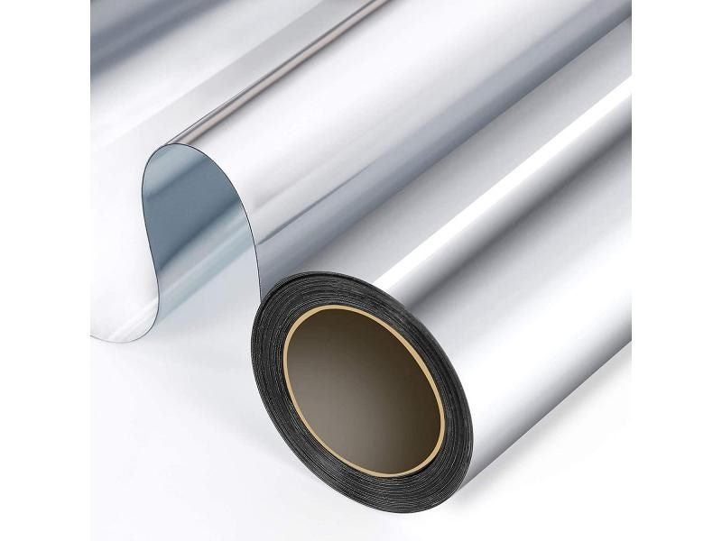 One Way Mirror Reflective Window Film Stained Glass Vinyl Self Adhesive Solar Carousel 1